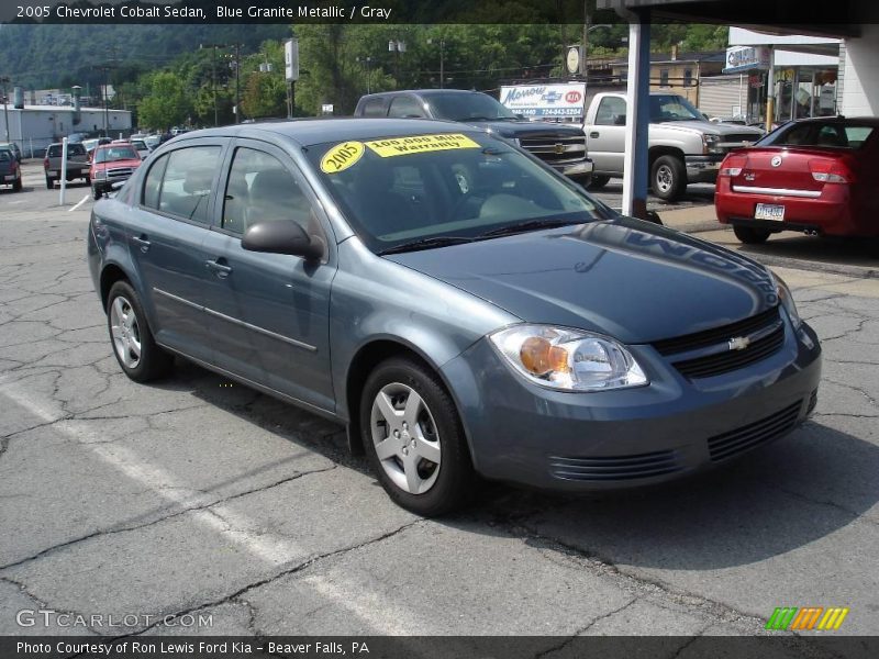 Blue Granite Metallic / Gray 2005 Chevrolet Cobalt Sedan