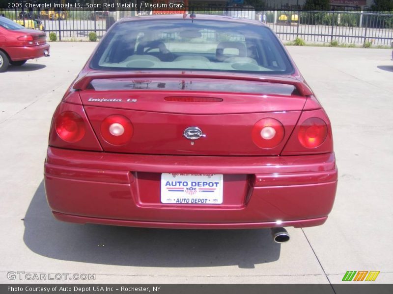 Sport Red Metallic / Medium Gray 2005 Chevrolet Impala LS