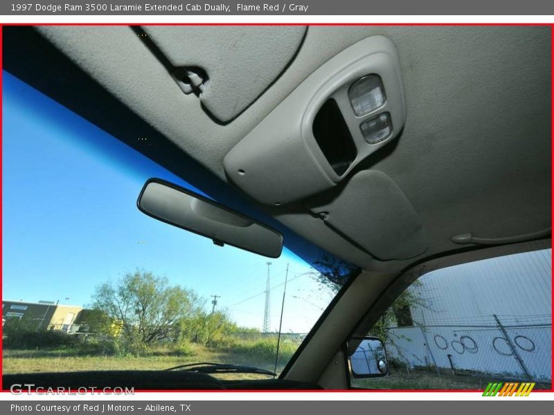 Flame Red / Gray 1997 Dodge Ram 3500 Laramie Extended Cab Dually