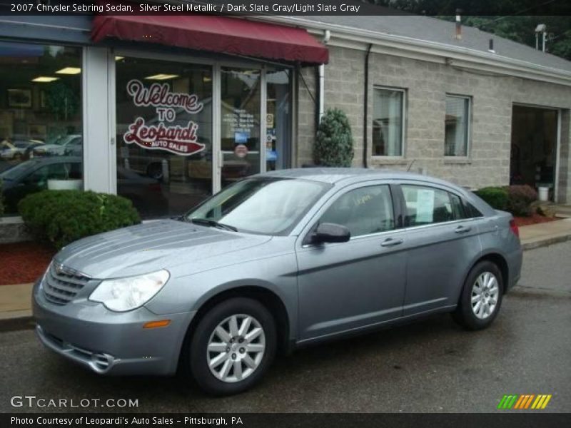 Silver Steel Metallic / Dark Slate Gray/Light Slate Gray 2007 Chrysler Sebring Sedan
