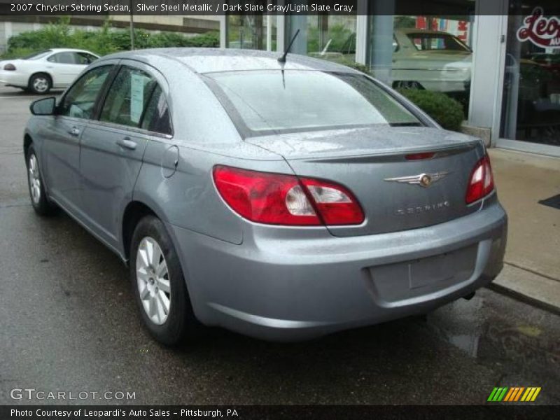 Silver Steel Metallic / Dark Slate Gray/Light Slate Gray 2007 Chrysler Sebring Sedan