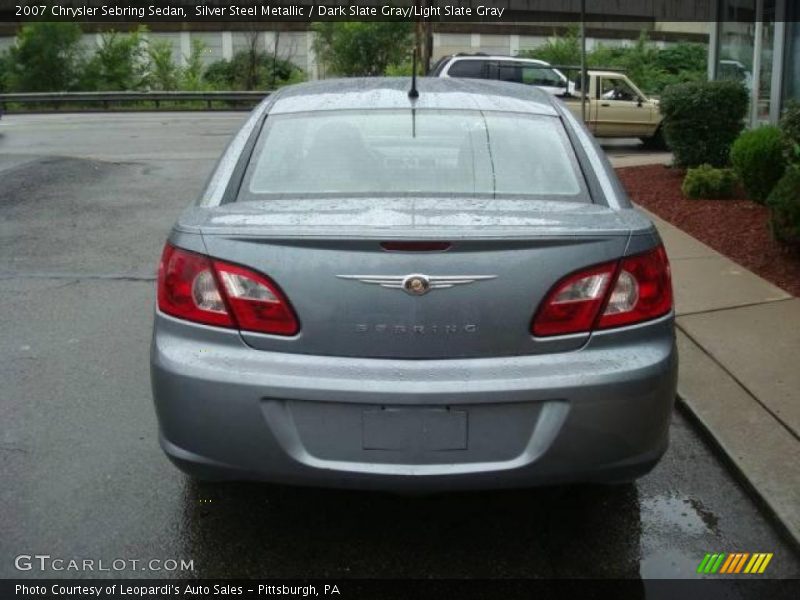 Silver Steel Metallic / Dark Slate Gray/Light Slate Gray 2007 Chrysler Sebring Sedan