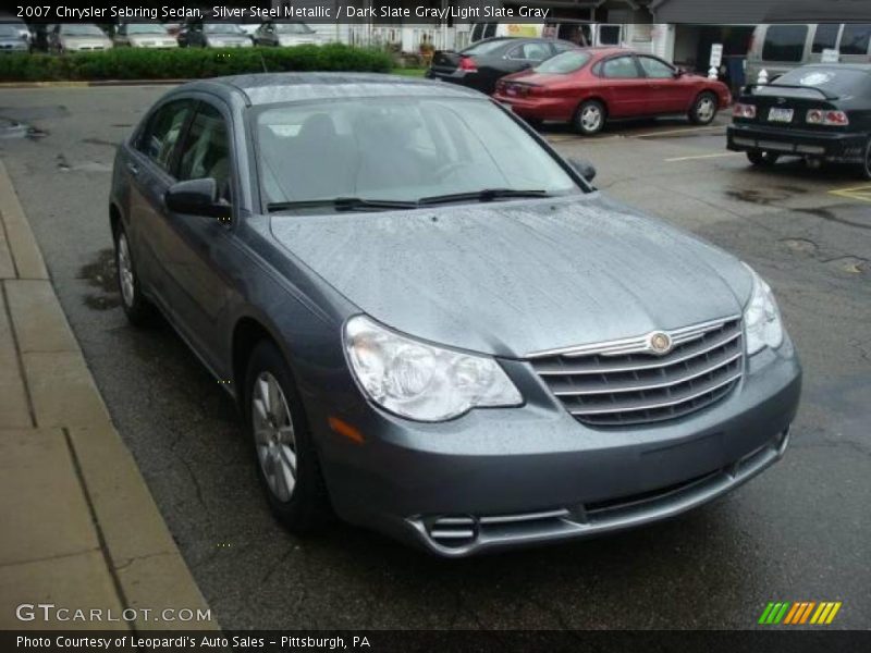 Silver Steel Metallic / Dark Slate Gray/Light Slate Gray 2007 Chrysler Sebring Sedan