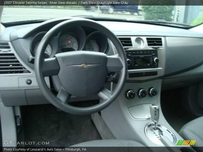 Silver Steel Metallic / Dark Slate Gray/Light Slate Gray 2007 Chrysler Sebring Sedan
