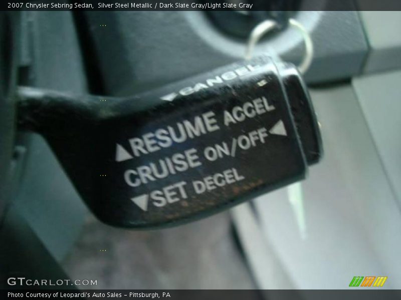 Silver Steel Metallic / Dark Slate Gray/Light Slate Gray 2007 Chrysler Sebring Sedan