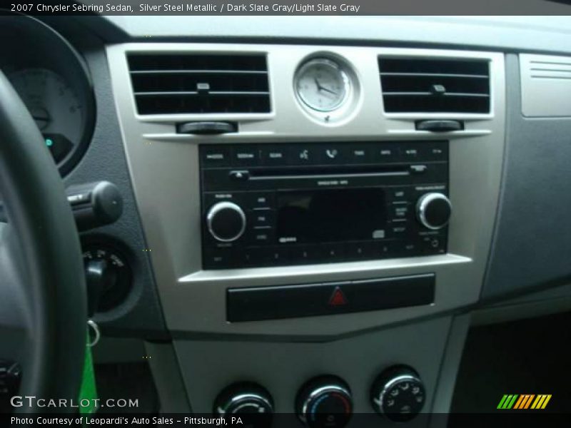 Silver Steel Metallic / Dark Slate Gray/Light Slate Gray 2007 Chrysler Sebring Sedan
