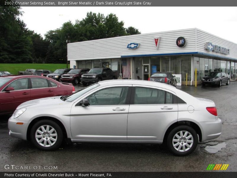 Bright Silver Metallic / Dark Slate Gray/Light Slate Gray 2007 Chrysler Sebring Sedan