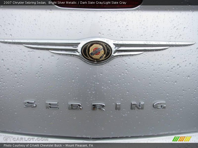 Bright Silver Metallic / Dark Slate Gray/Light Slate Gray 2007 Chrysler Sebring Sedan