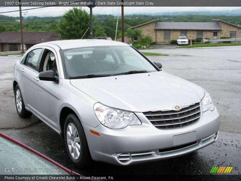 Bright Silver Metallic / Dark Slate Gray/Light Slate Gray 2007 Chrysler Sebring Sedan