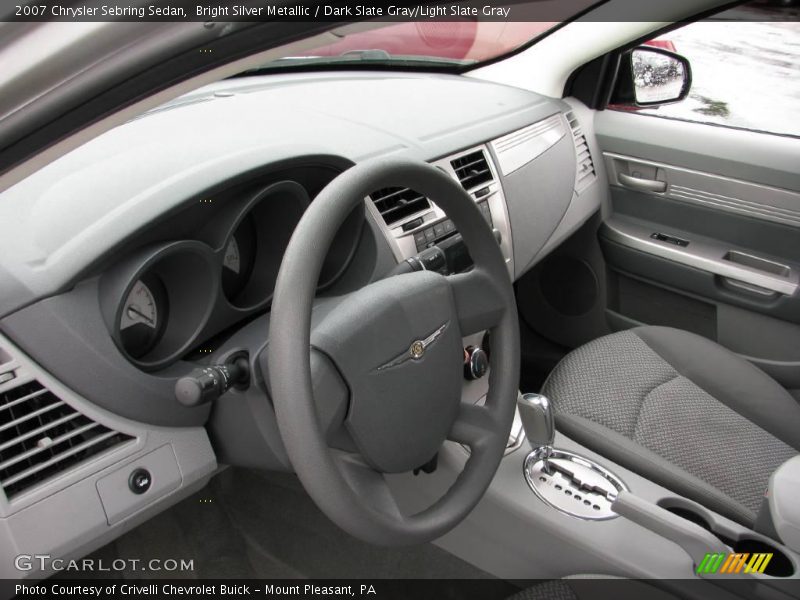 Bright Silver Metallic / Dark Slate Gray/Light Slate Gray 2007 Chrysler Sebring Sedan