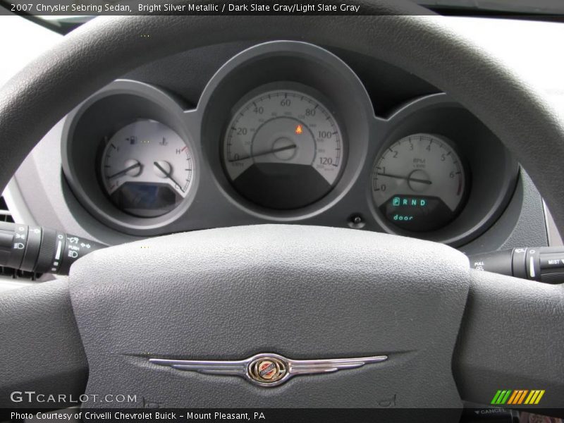 Bright Silver Metallic / Dark Slate Gray/Light Slate Gray 2007 Chrysler Sebring Sedan