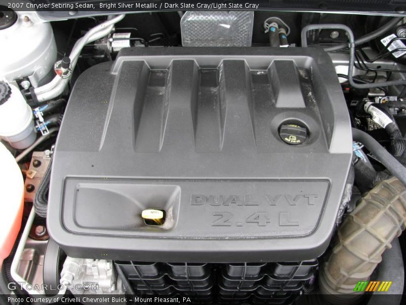 Bright Silver Metallic / Dark Slate Gray/Light Slate Gray 2007 Chrysler Sebring Sedan