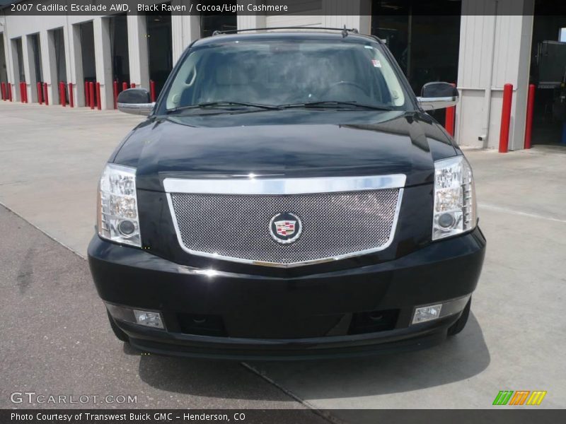 Black Raven / Cocoa/Light Cashmere 2007 Cadillac Escalade AWD