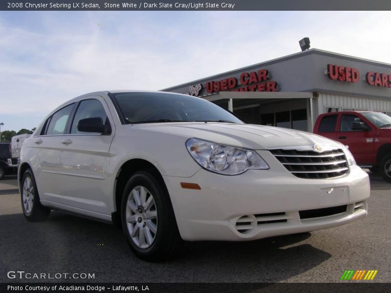Stone White / Dark Slate Gray/Light Slate Gray 2008 Chrysler Sebring LX Sedan