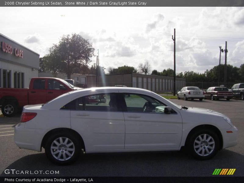 Stone White / Dark Slate Gray/Light Slate Gray 2008 Chrysler Sebring LX Sedan
