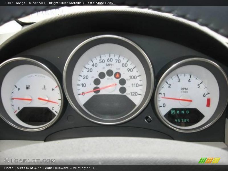 Bright Silver Metallic / Pastel Slate Gray 2007 Dodge Caliber SXT