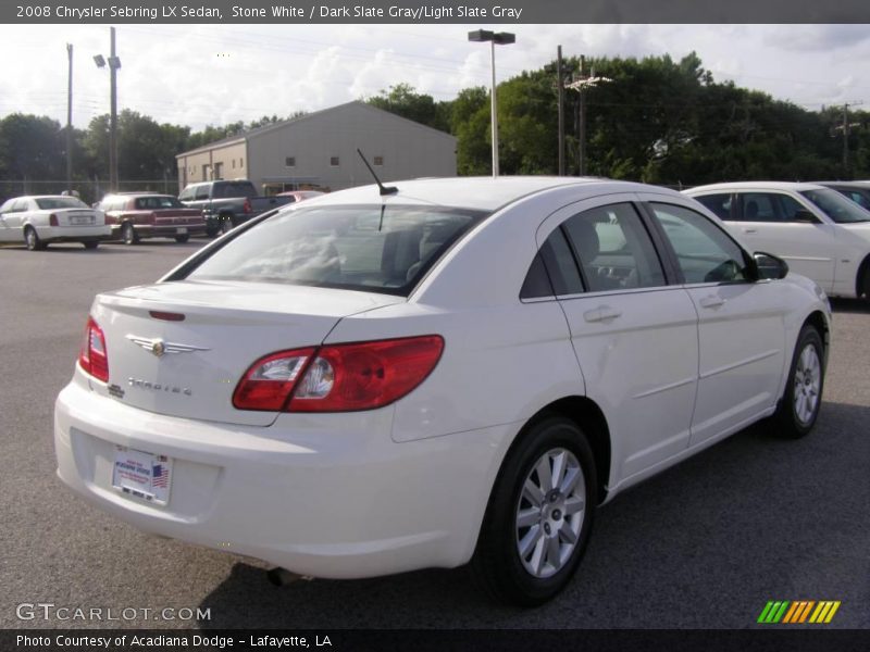 Stone White / Dark Slate Gray/Light Slate Gray 2008 Chrysler Sebring LX Sedan