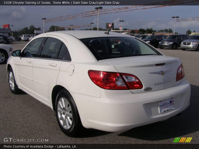 Stone White / Dark Slate Gray/Light Slate Gray 2008 Chrysler Sebring LX Sedan
