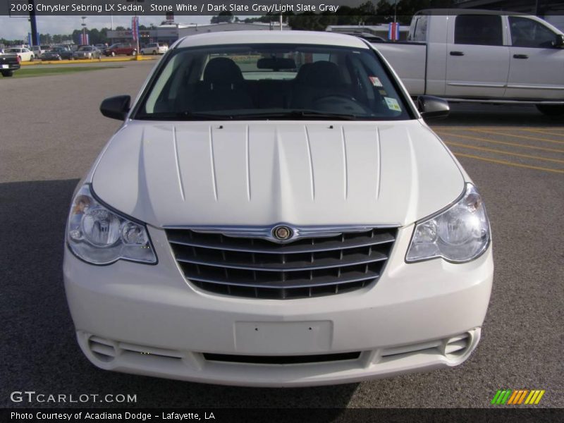 Stone White / Dark Slate Gray/Light Slate Gray 2008 Chrysler Sebring LX Sedan