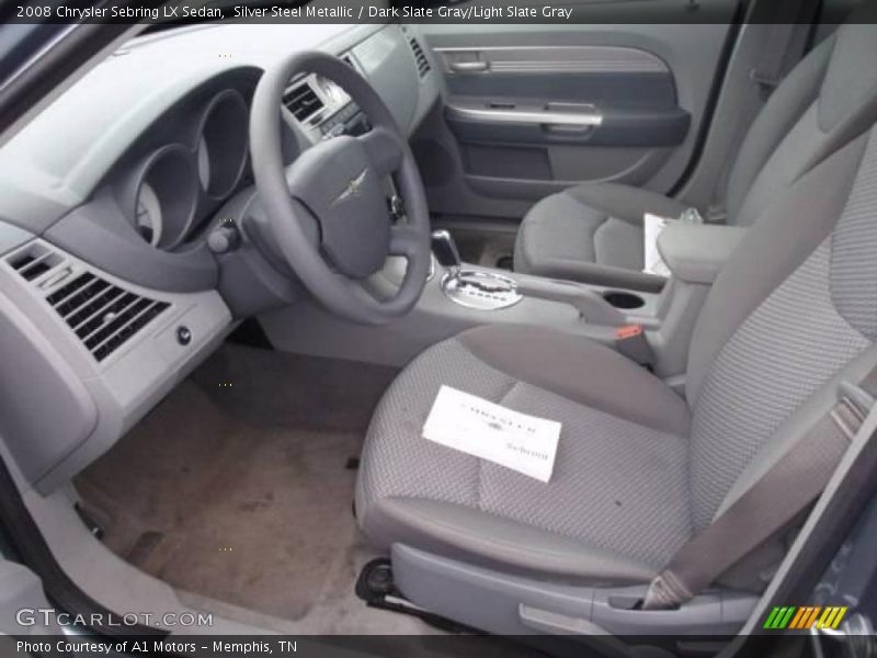 Silver Steel Metallic / Dark Slate Gray/Light Slate Gray 2008 Chrysler Sebring LX Sedan
