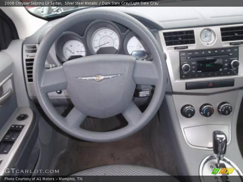 Silver Steel Metallic / Dark Slate Gray/Light Slate Gray 2008 Chrysler Sebring LX Sedan