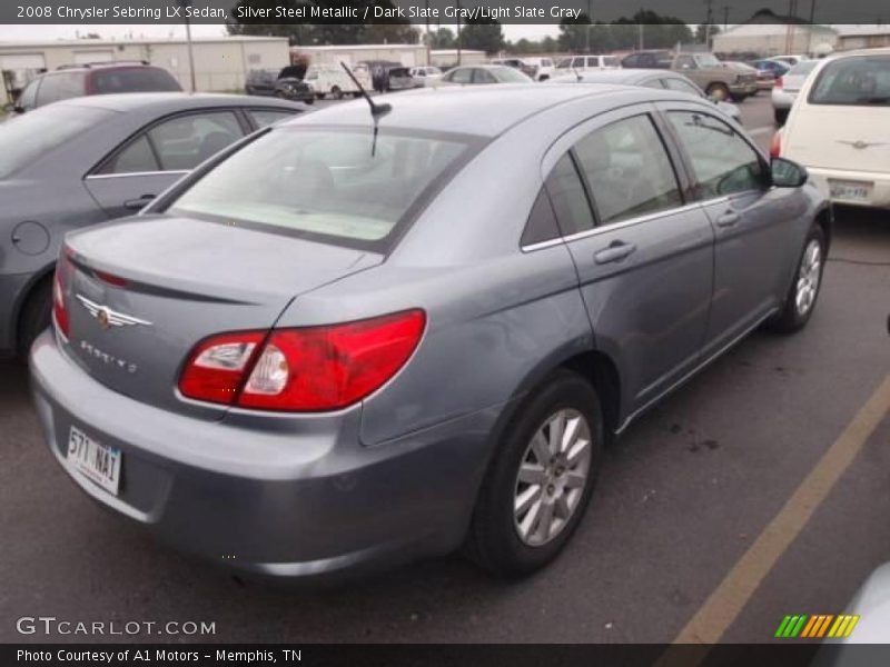 Silver Steel Metallic / Dark Slate Gray/Light Slate Gray 2008 Chrysler Sebring LX Sedan