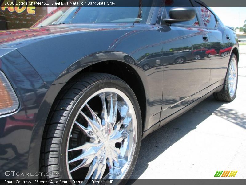 Steel Blue Metallic / Dark Slate Gray 2008 Dodge Charger SE