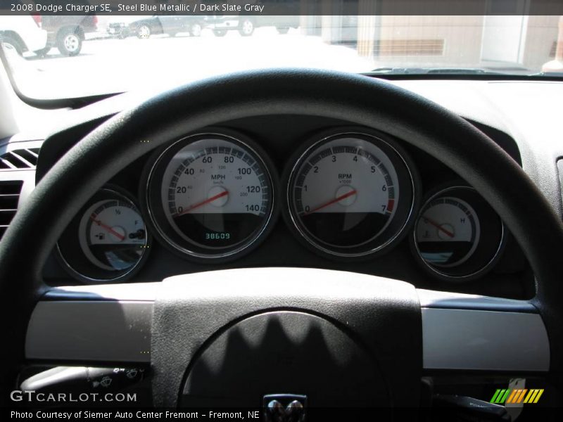 Steel Blue Metallic / Dark Slate Gray 2008 Dodge Charger SE