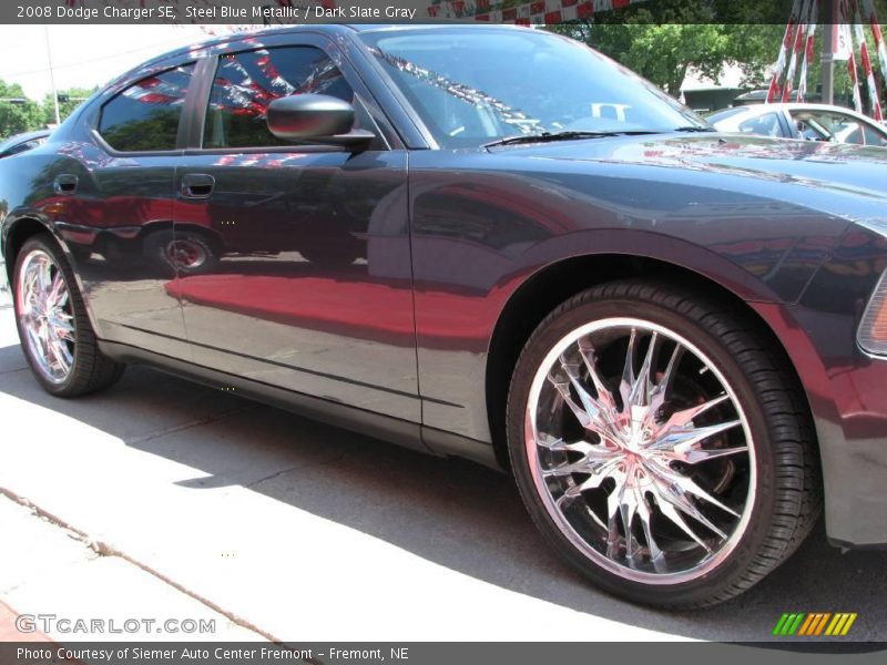 Steel Blue Metallic / Dark Slate Gray 2008 Dodge Charger SE