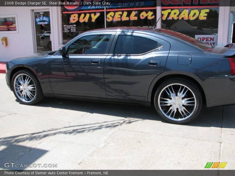 Steel Blue Metallic / Dark Slate Gray 2008 Dodge Charger SE
