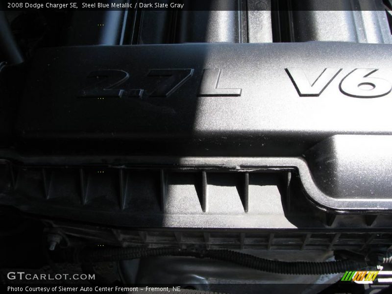 Steel Blue Metallic / Dark Slate Gray 2008 Dodge Charger SE