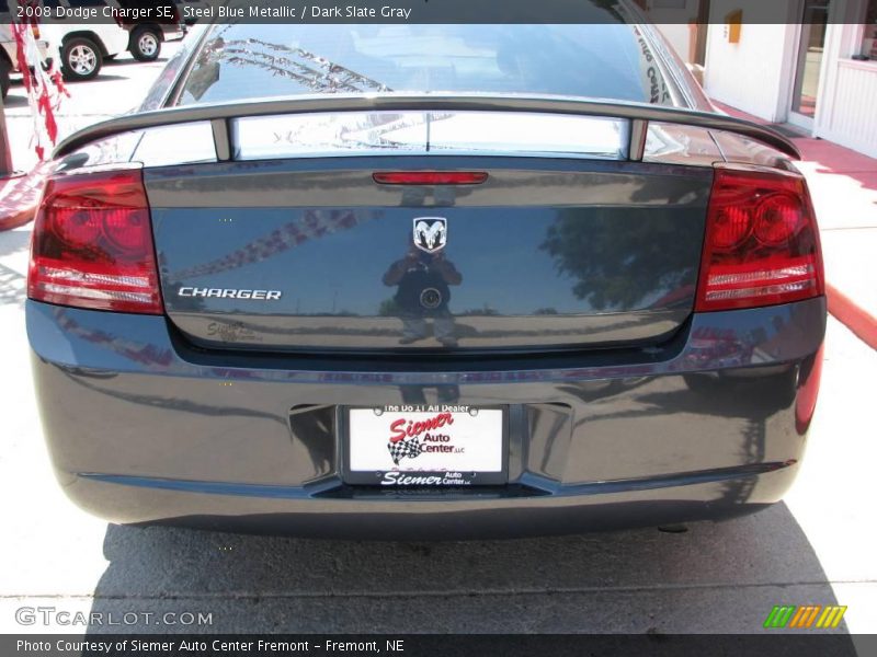 Steel Blue Metallic / Dark Slate Gray 2008 Dodge Charger SE