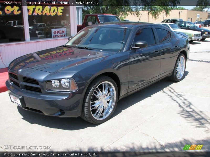 Steel Blue Metallic / Dark Slate Gray 2008 Dodge Charger SE