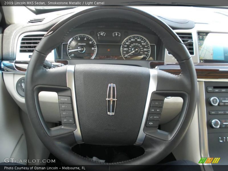 Smokestone Metallic / Light Camel 2009 Lincoln MKS Sedan