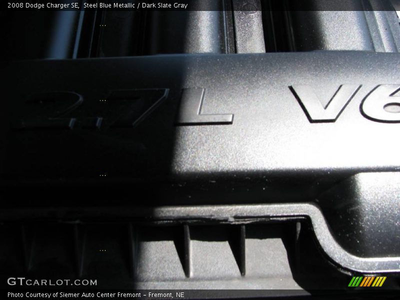 Steel Blue Metallic / Dark Slate Gray 2008 Dodge Charger SE