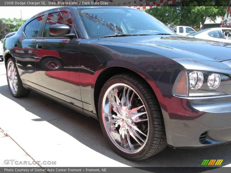 Steel Blue Metallic / Dark Slate Gray 2008 Dodge Charger SE