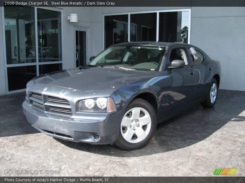 Steel Blue Metallic / Dark Slate Gray 2008 Dodge Charger SE