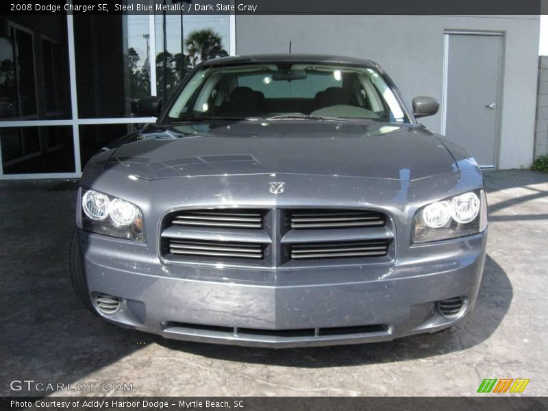 Steel Blue Metallic / Dark Slate Gray 2008 Dodge Charger SE