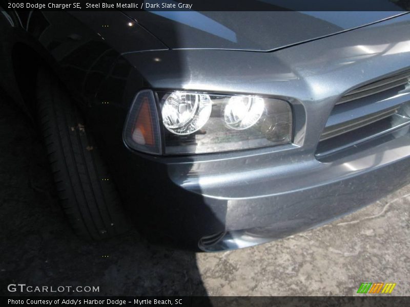 Steel Blue Metallic / Dark Slate Gray 2008 Dodge Charger SE