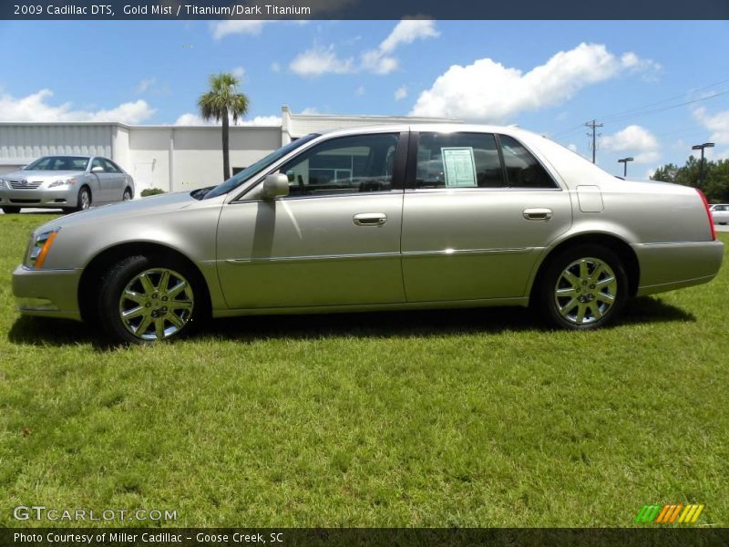 Gold Mist / Titanium/Dark Titanium 2009 Cadillac DTS