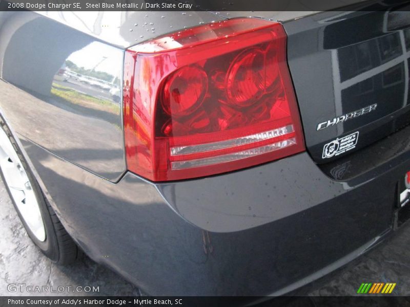 Steel Blue Metallic / Dark Slate Gray 2008 Dodge Charger SE