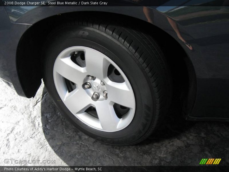 Steel Blue Metallic / Dark Slate Gray 2008 Dodge Charger SE