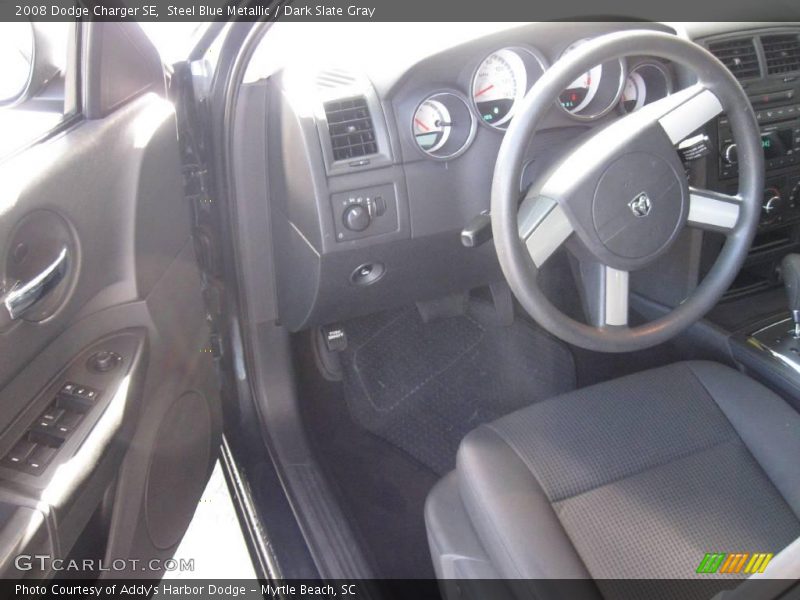 Steel Blue Metallic / Dark Slate Gray 2008 Dodge Charger SE