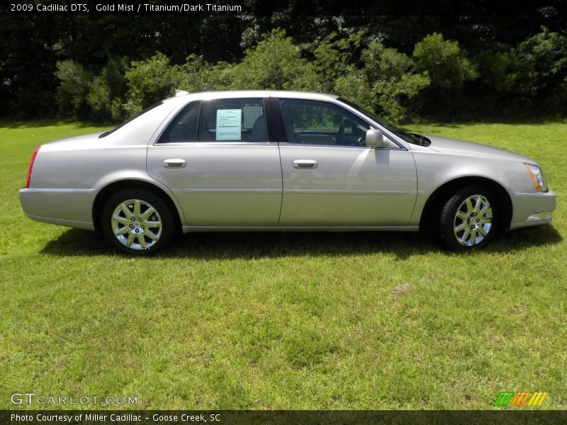 Gold Mist / Titanium/Dark Titanium 2009 Cadillac DTS