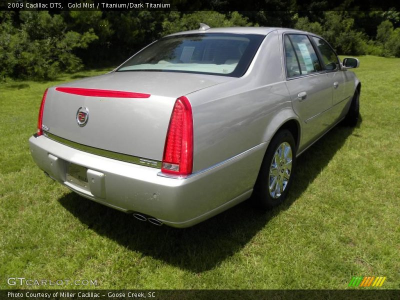 Gold Mist / Titanium/Dark Titanium 2009 Cadillac DTS