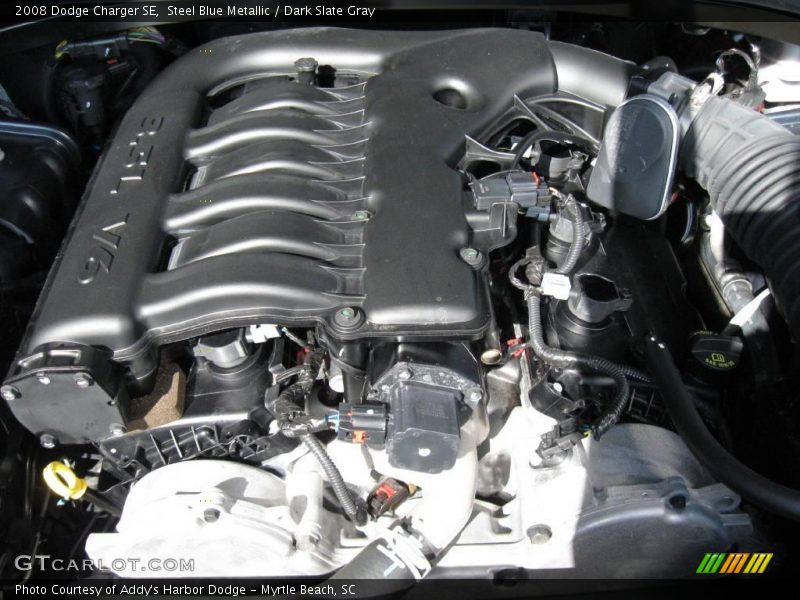 Steel Blue Metallic / Dark Slate Gray 2008 Dodge Charger SE