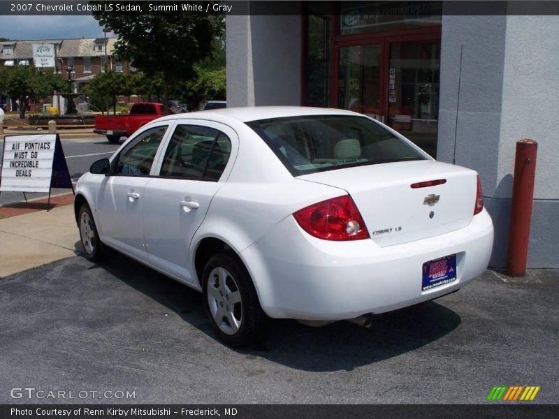 Summit White / Gray 2007 Chevrolet Cobalt LS Sedan