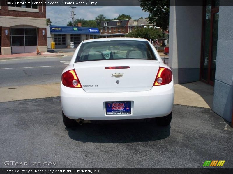 Summit White / Gray 2007 Chevrolet Cobalt LS Sedan