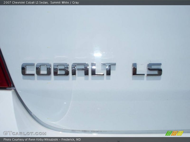 Summit White / Gray 2007 Chevrolet Cobalt LS Sedan