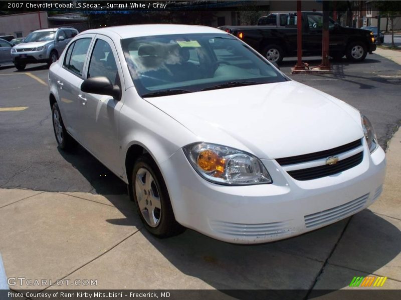Summit White / Gray 2007 Chevrolet Cobalt LS Sedan